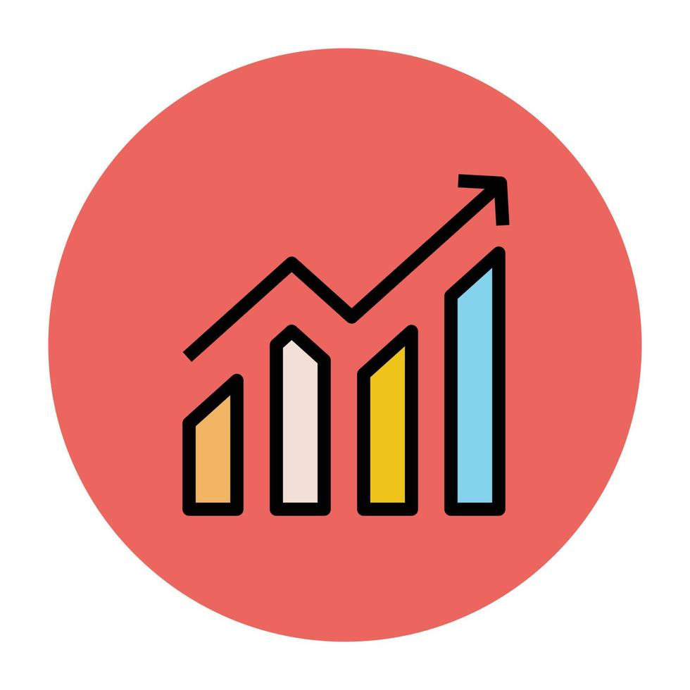 Bar Graph Concepts vector
