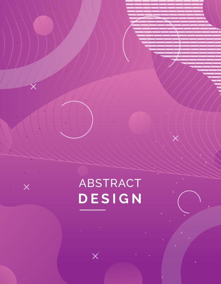 Minimal cover design. Future geometric template vector