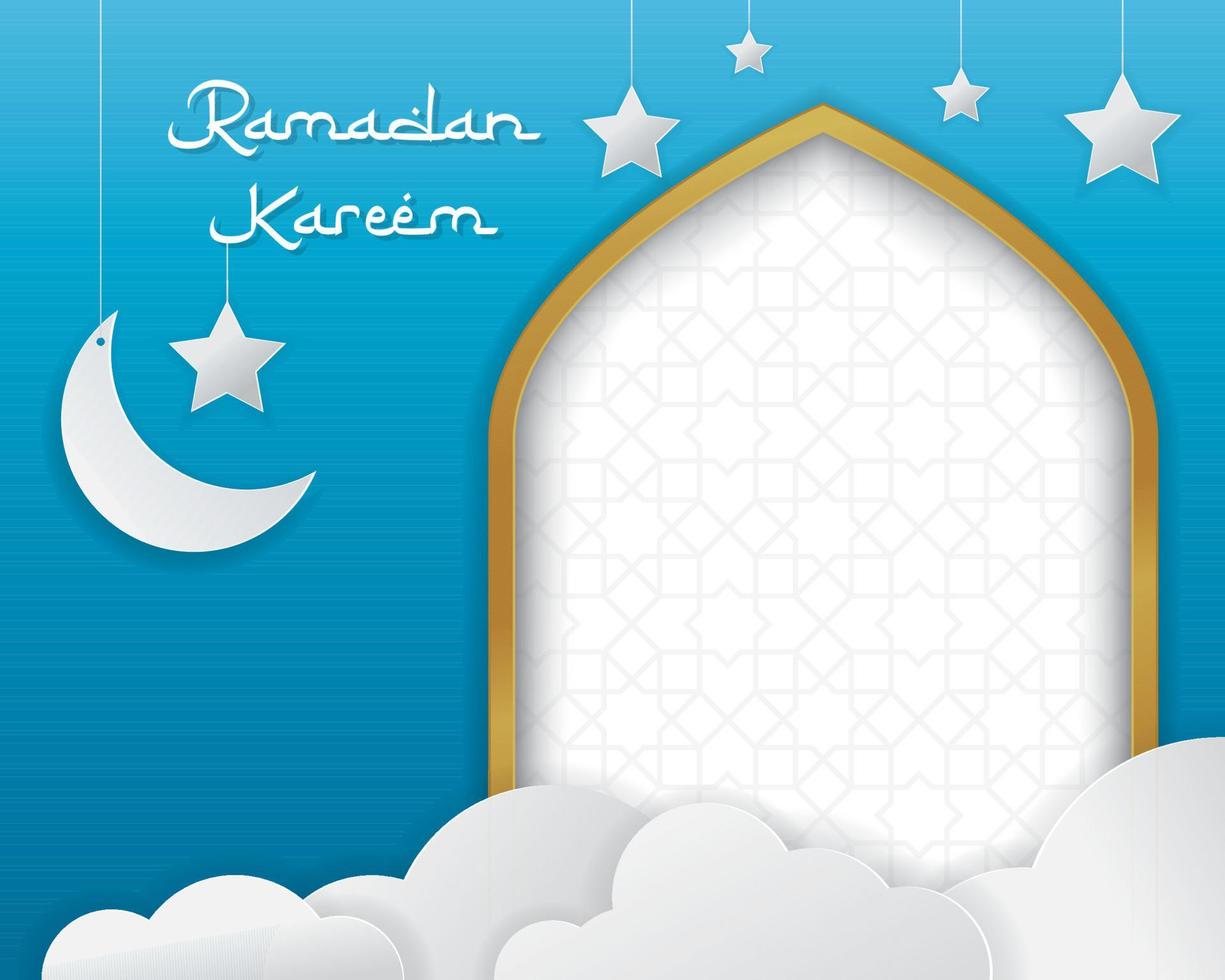 ramadan kareem, fondo de saludo. fondo abstracto con adorno tradicional. ilustración vectorial vector