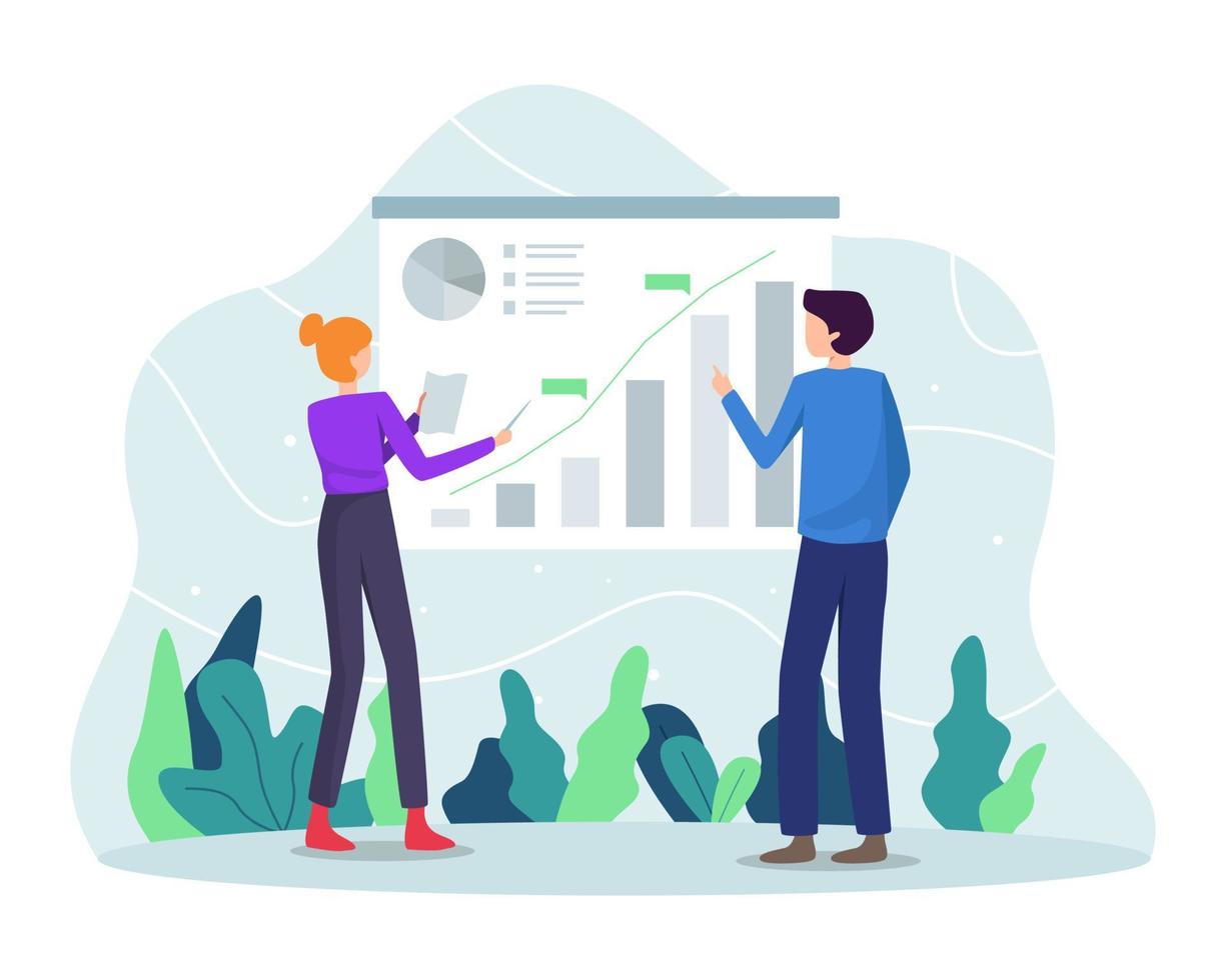 Business analytic concept illustration vector