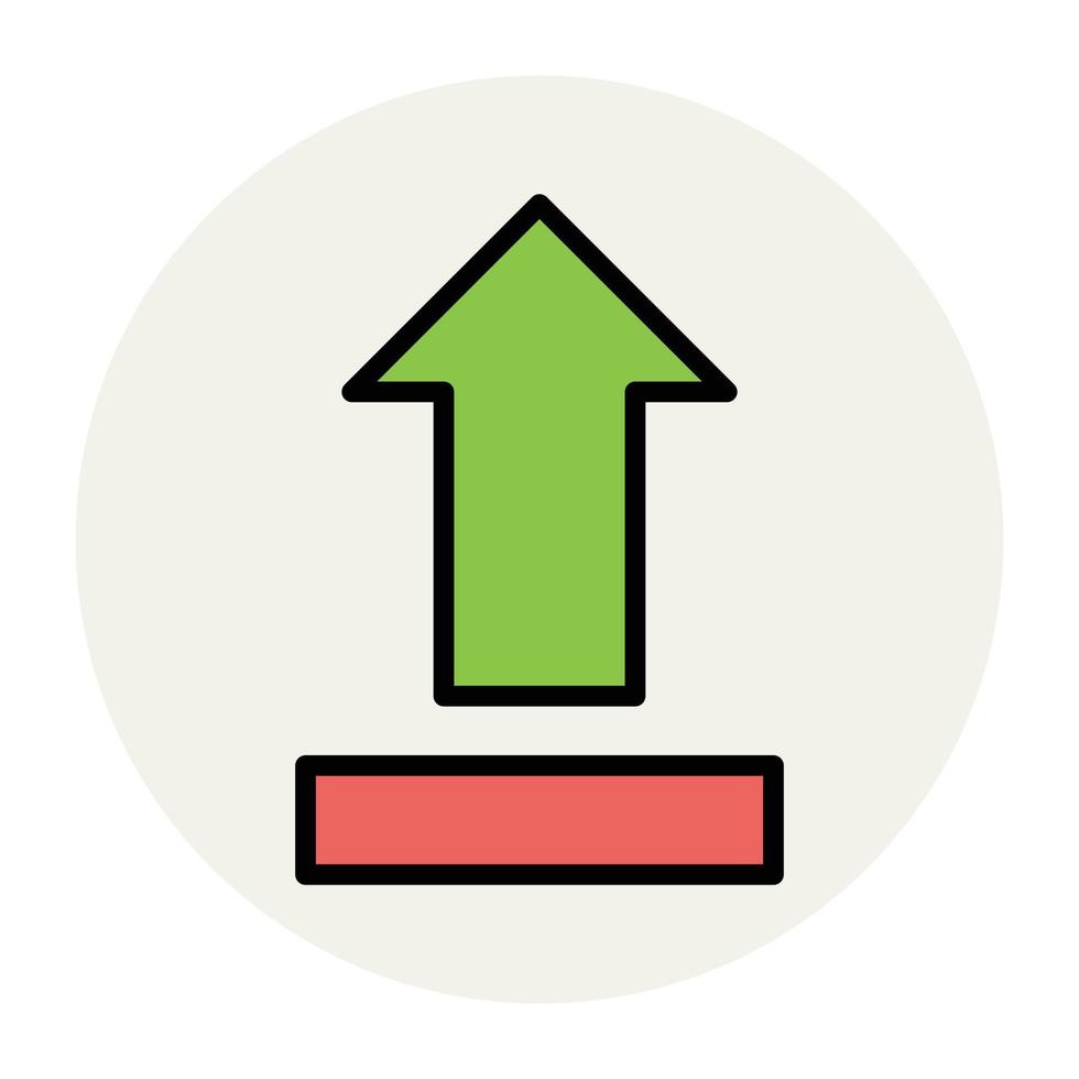 Trendy Upload Concepts vector