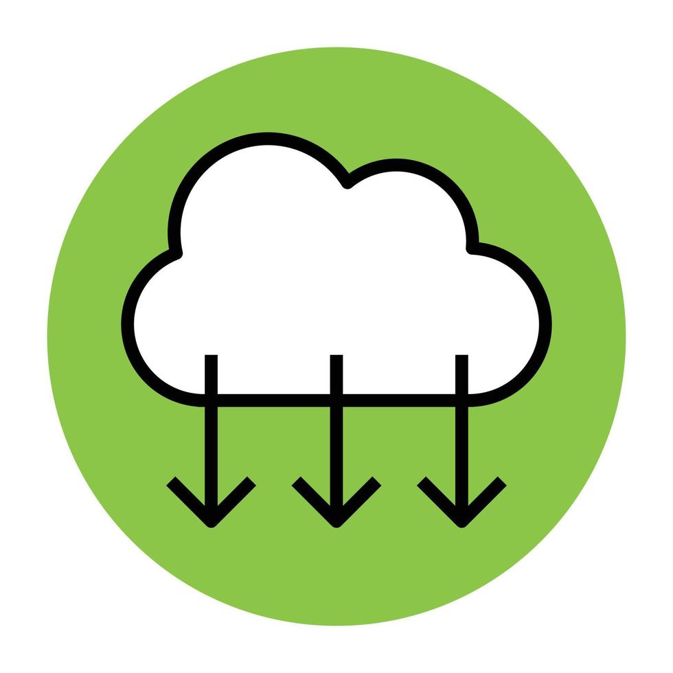 Cloud Downloading Concepts vector