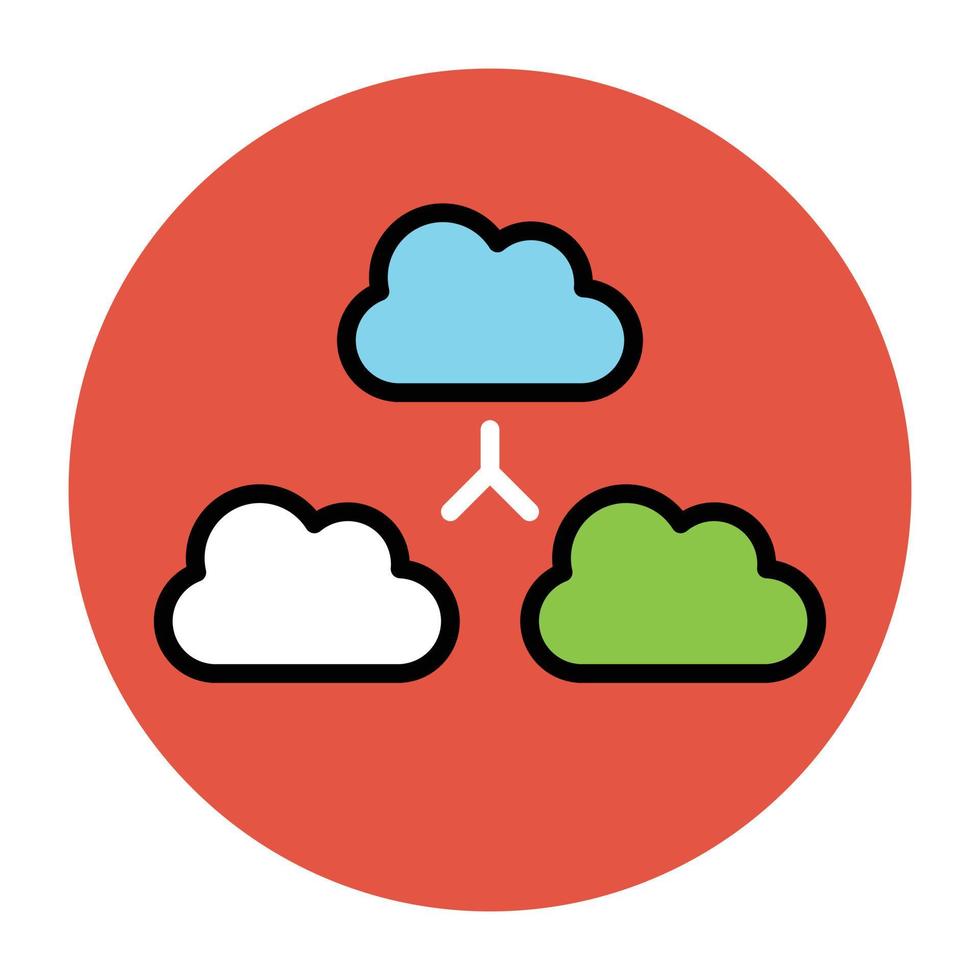 Cloud Connection Concepts vector