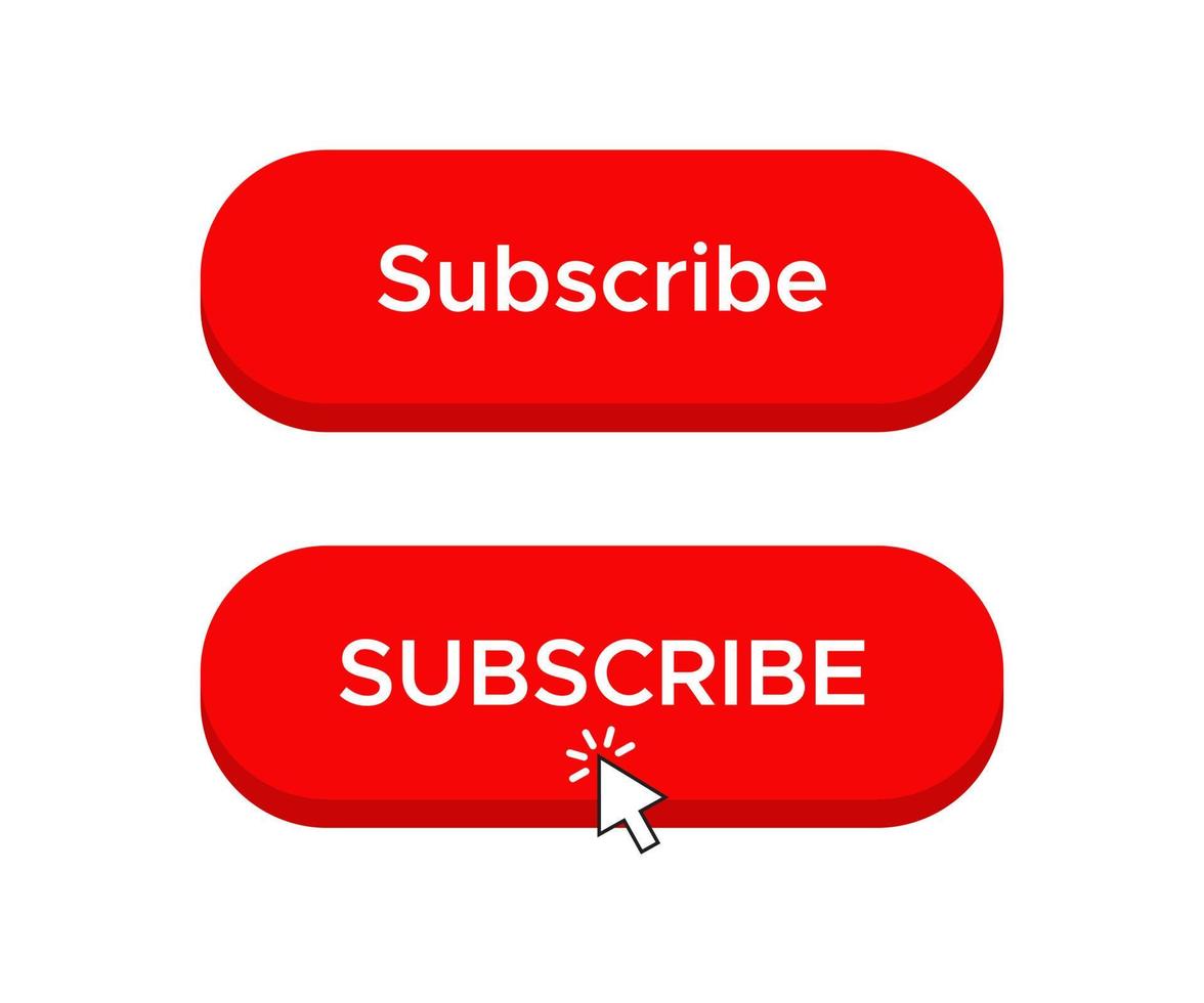 Click Subscribe Button Icon Vector Illustration