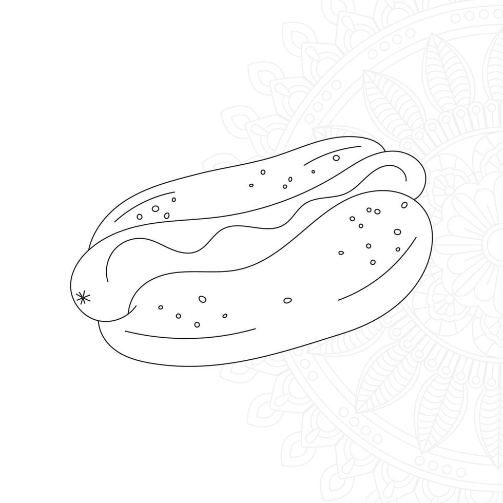 Almonds coloring page for kids vector