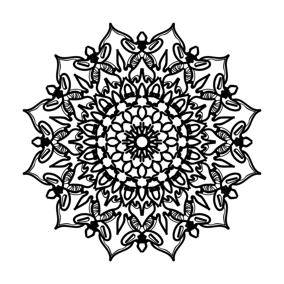 Hand drawn mandala. decoration in ethnic oriental  doodle ornament. vector