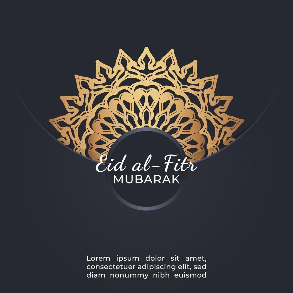 Eid mubarak celebratory illustration. vector