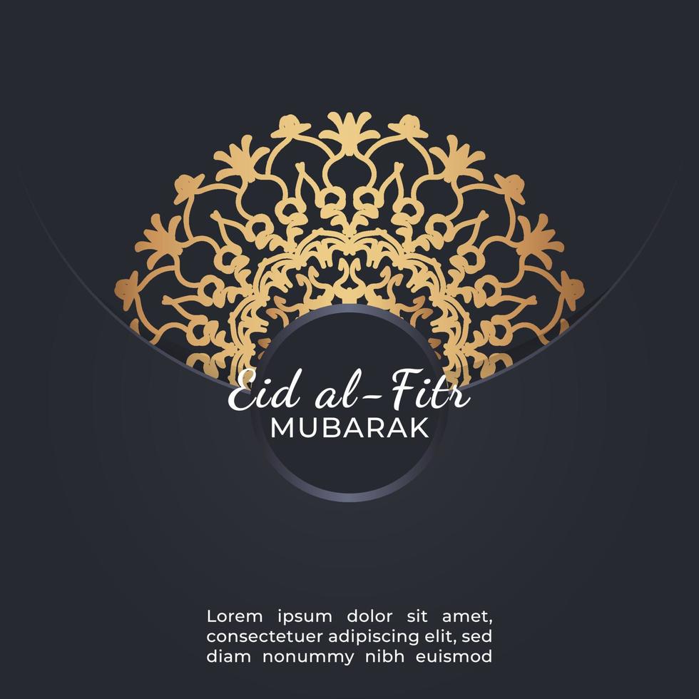 Eid mubarak celebratory illustration. vector