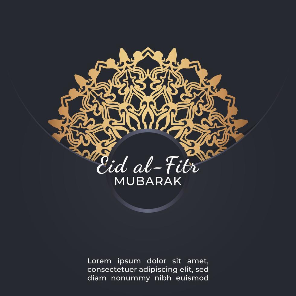 Eid mubarak celebratory illustration. vector