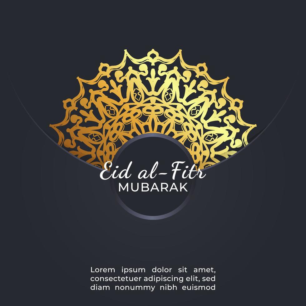 Eid mubarak celebratory illustration. vector