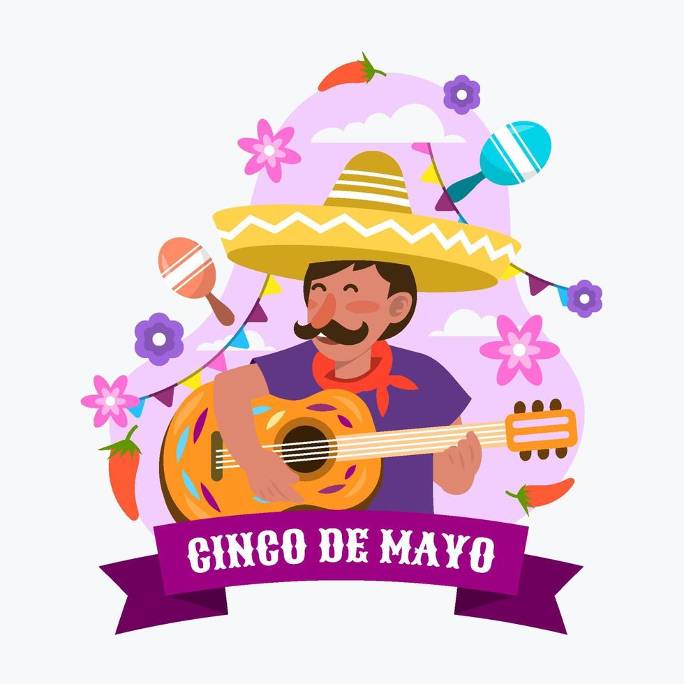 fiesta del cinco de mayo vector