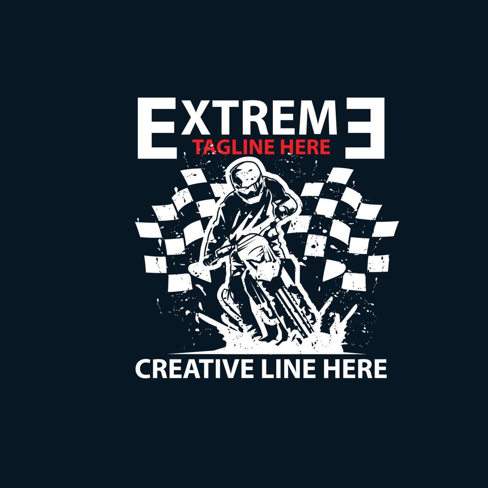 motocross extreme sport vector