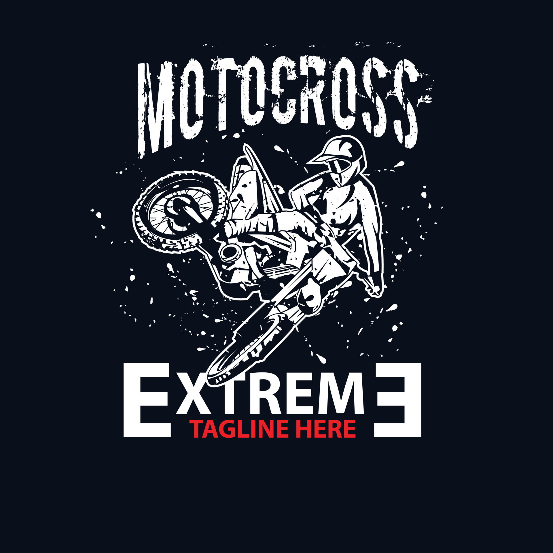 motocross corredor, monocromo color. concepto de deporte, extremo, carrera,  motocicleta. para pegatina, imprimir, etc. mano dibujado vector  ilustración. 20543301 Vector en Vecteezy