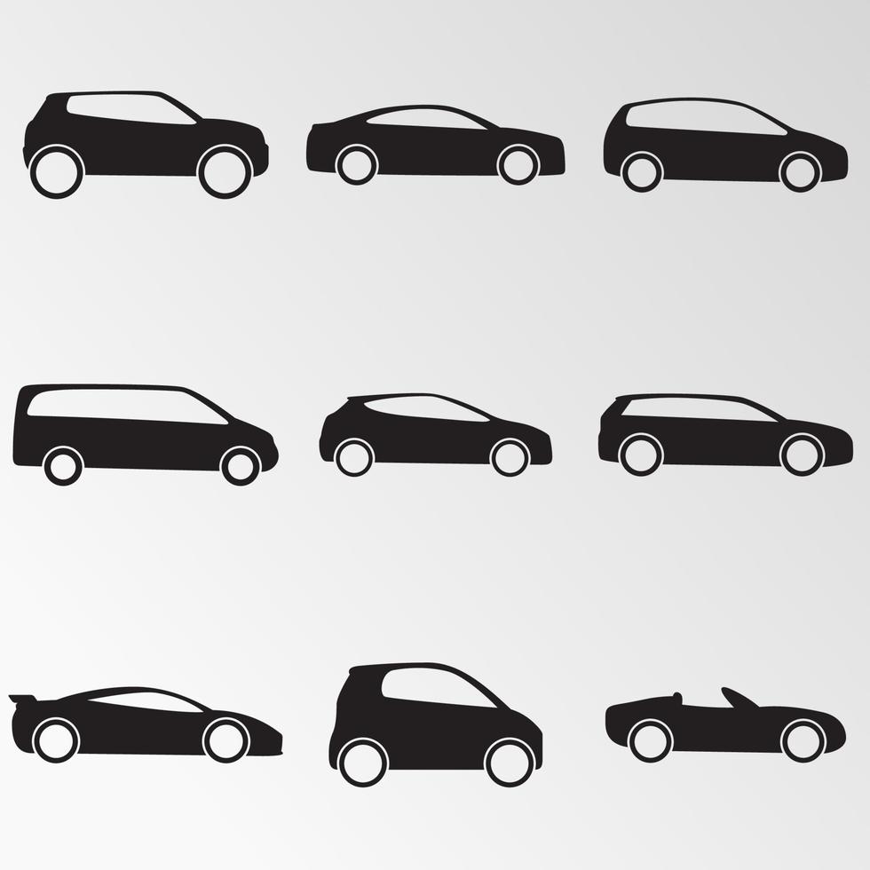 ilustración vectorial sobre los coches temáticos vector