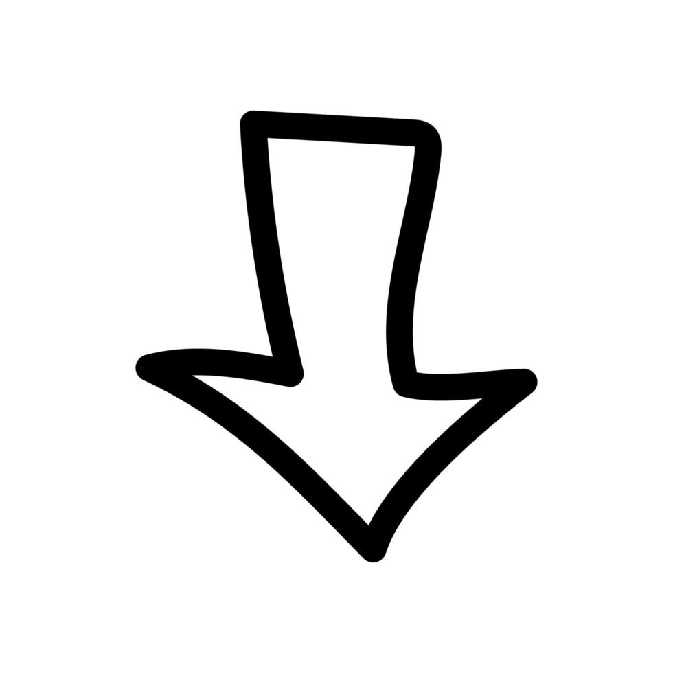 flecha de icono de vector simple