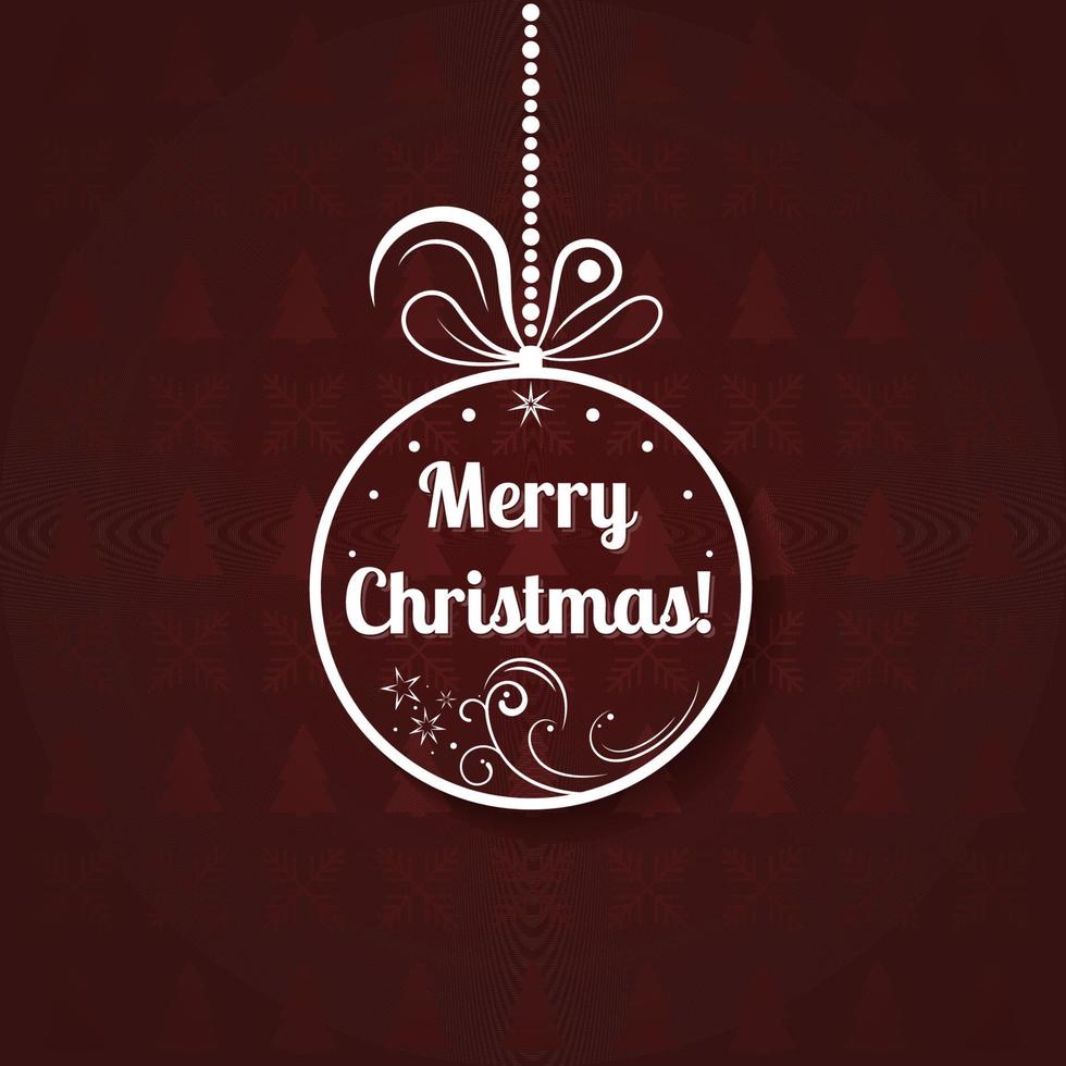 Vector illustration on the theme Merry christmas