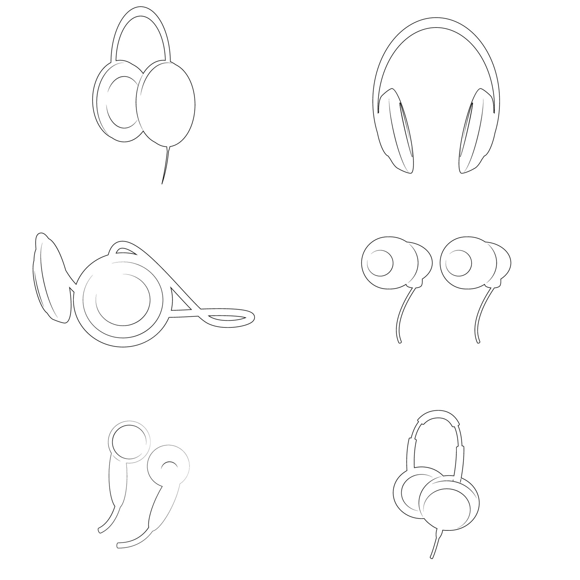 Dj headphones icon, simple style 14449858 Vector Art at Vecteezy