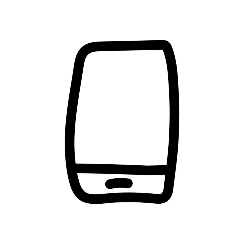 icono de vector simple de teléfono móvil