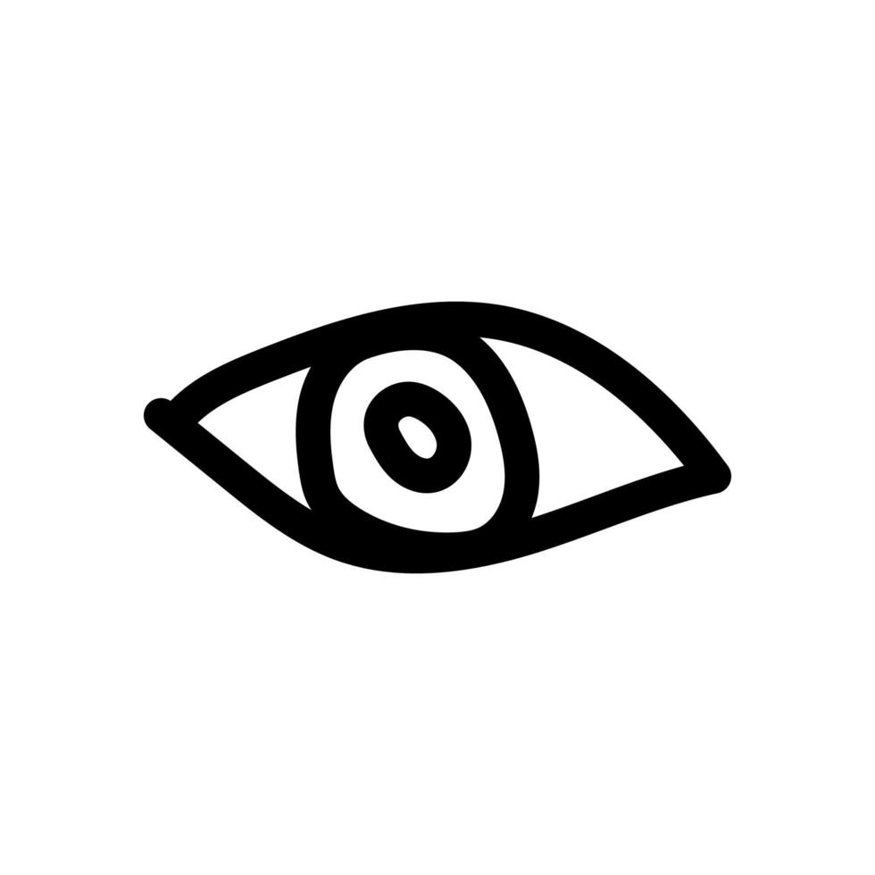 icono de ojo de vector simple