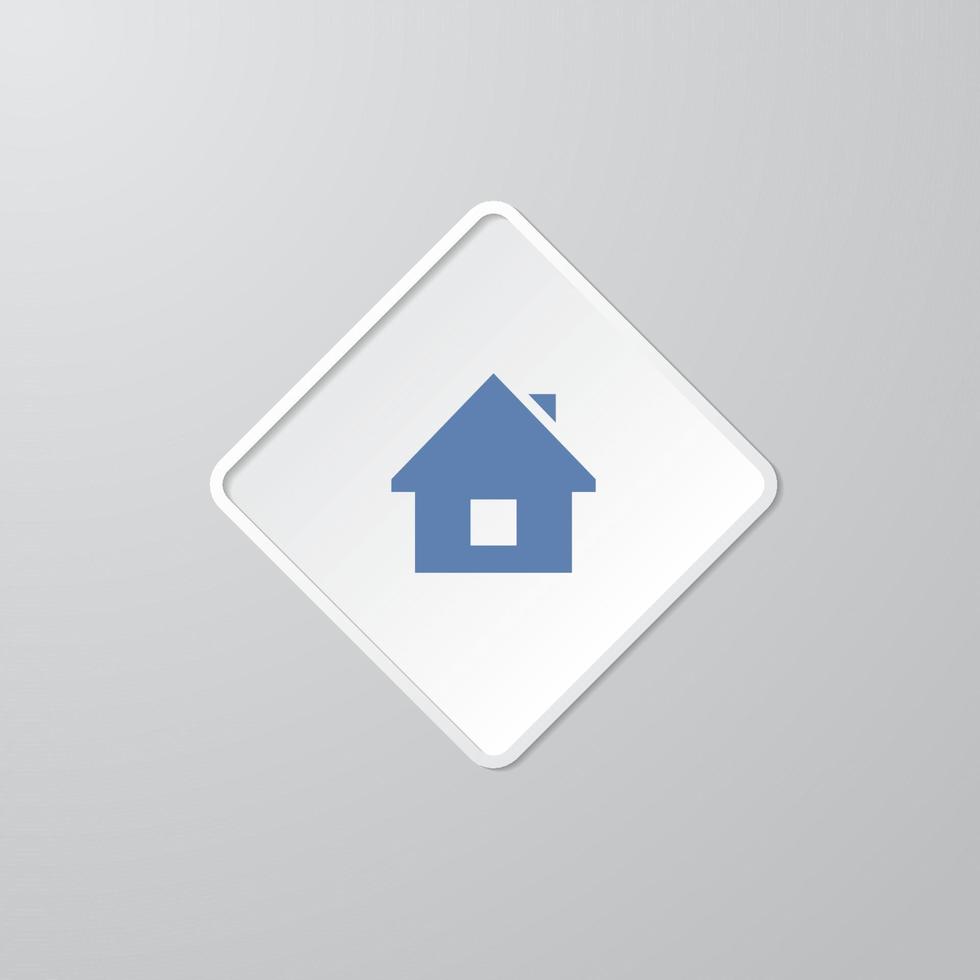 Vector illustration on the theme home icon