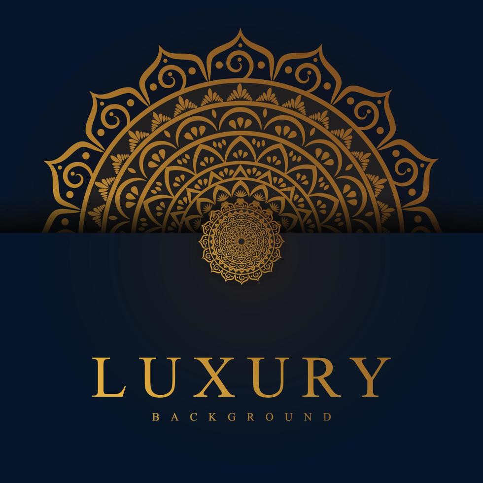 Luxury mandala background with golden arabesque pattern Arabic Islamic east style. Ramadan Style Decorative mandala vector