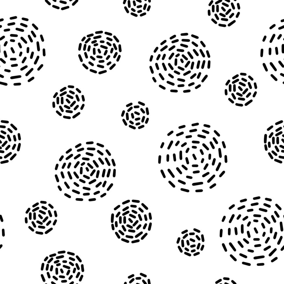 abstract black and white seamless pattern of black lines, background, stripes, circles, doodle spirals. hand drawn abstract background from lines. Hand drawn ink drawing and texture vector