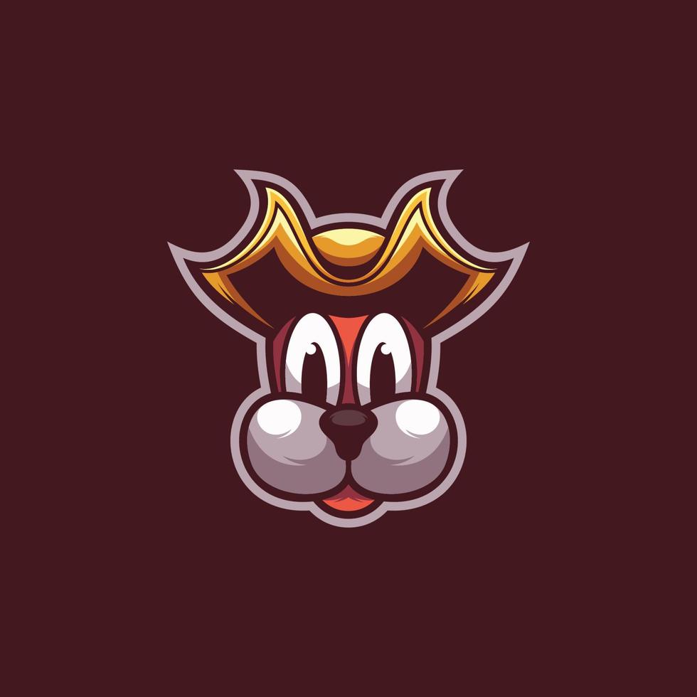 Dog Pirates Mascot Logo vector