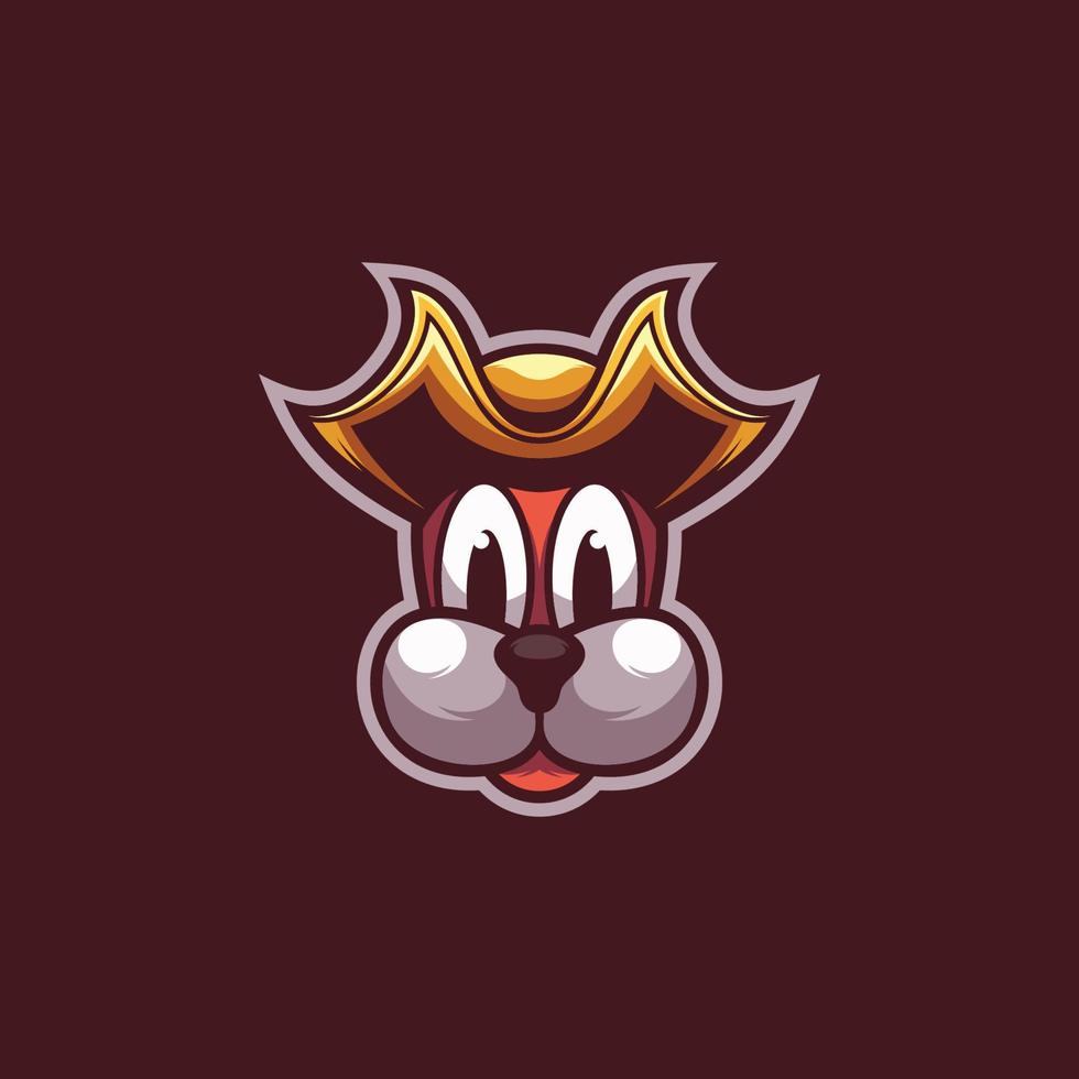 Dog Pirates Mascot Logo vector