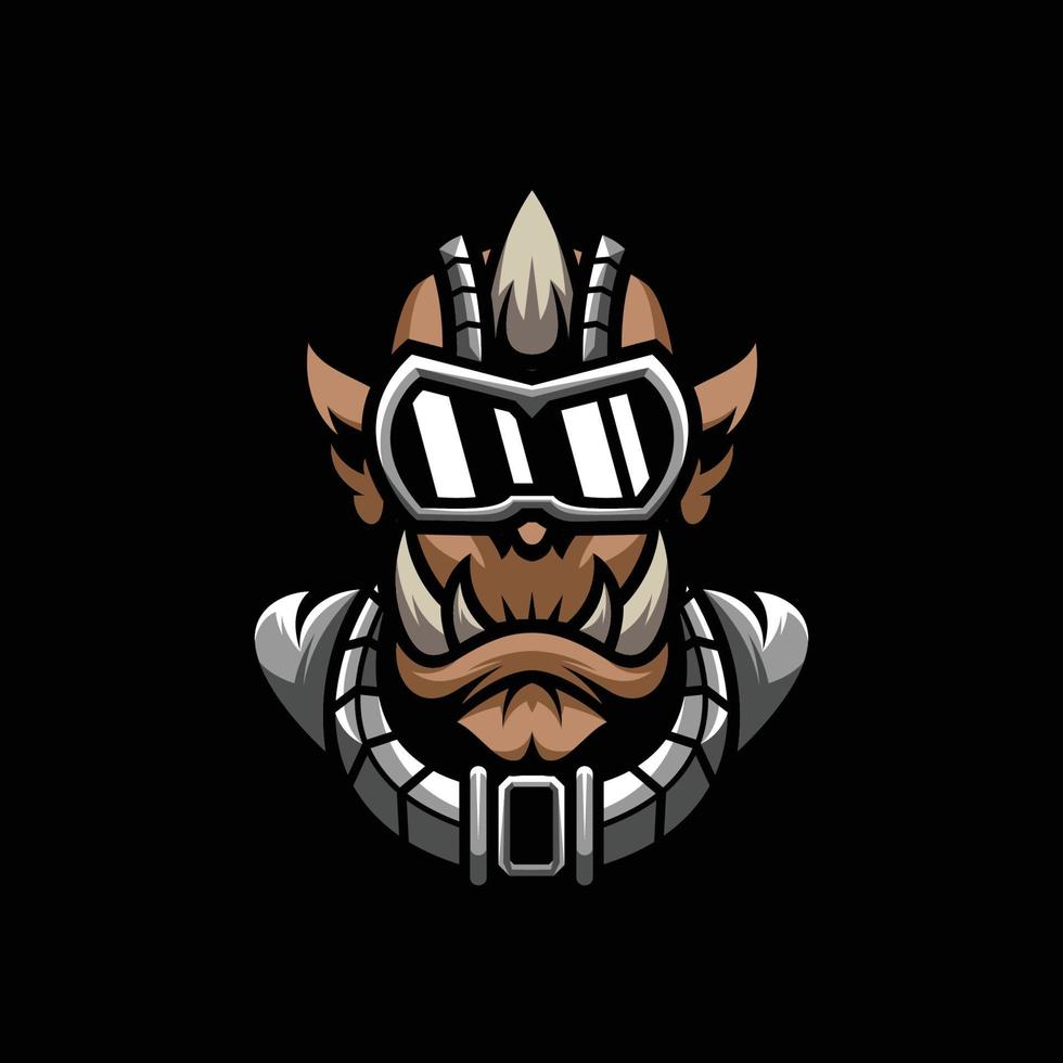 Ogre Mascot Logo Design vector