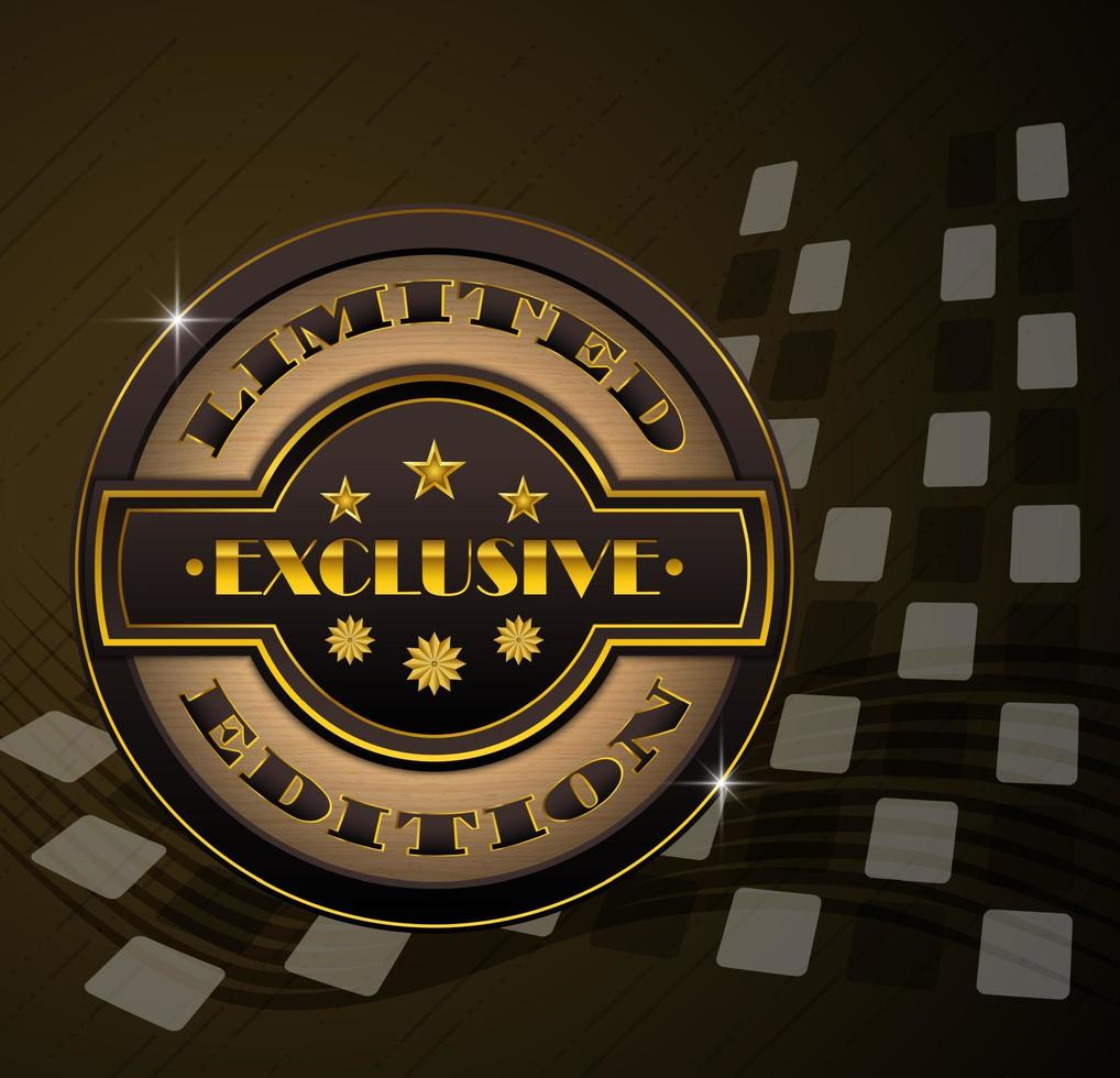 Exclusive limited edition vector