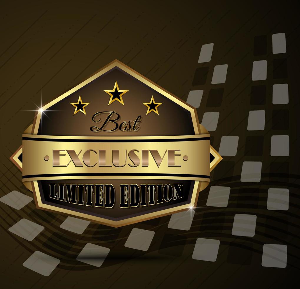 Vector illustration of Best exclusive limited edition