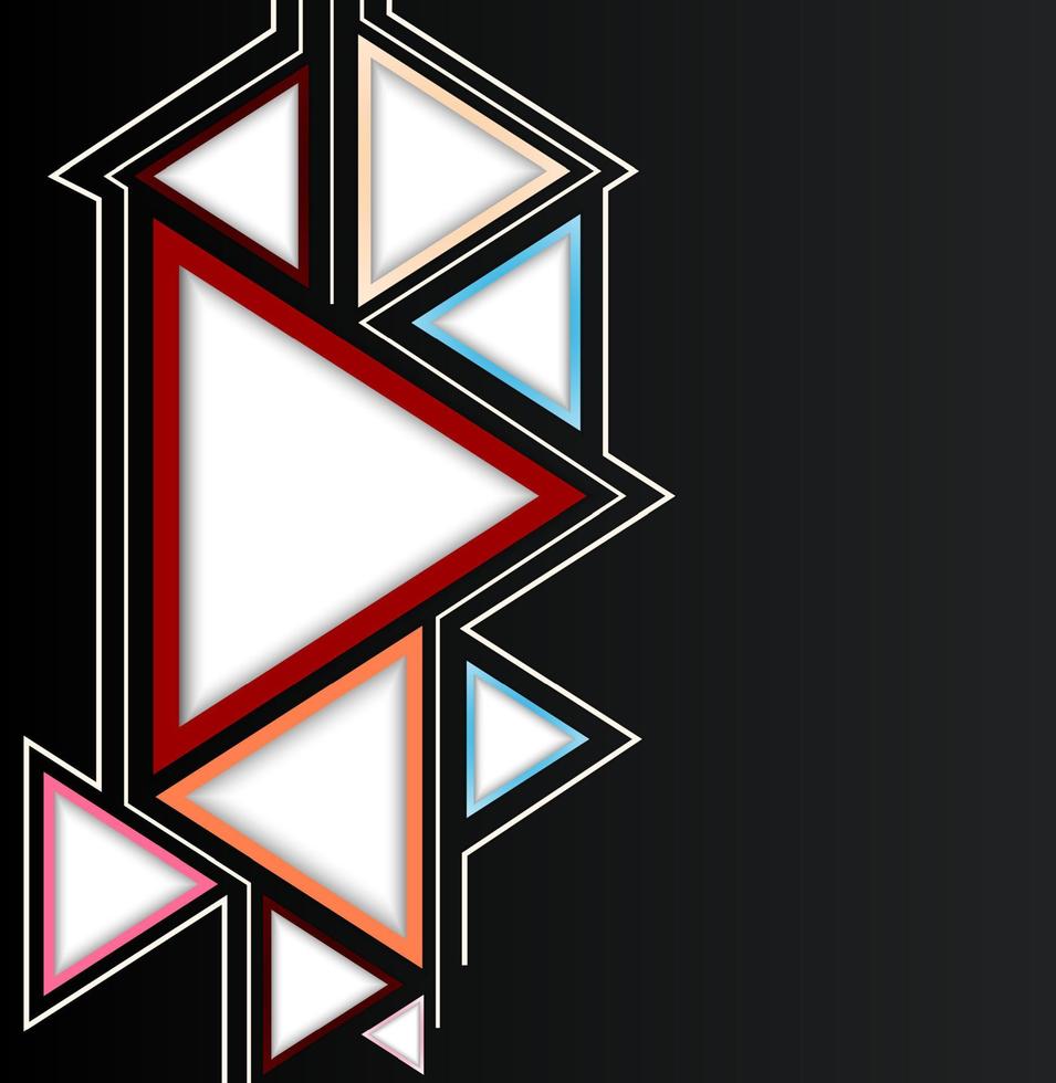 fondo triangular abstracto vector