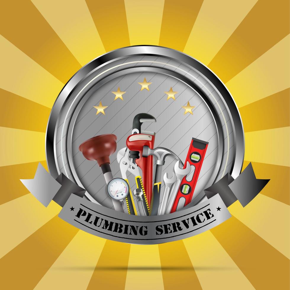 Vector illustration of Plumbing Service