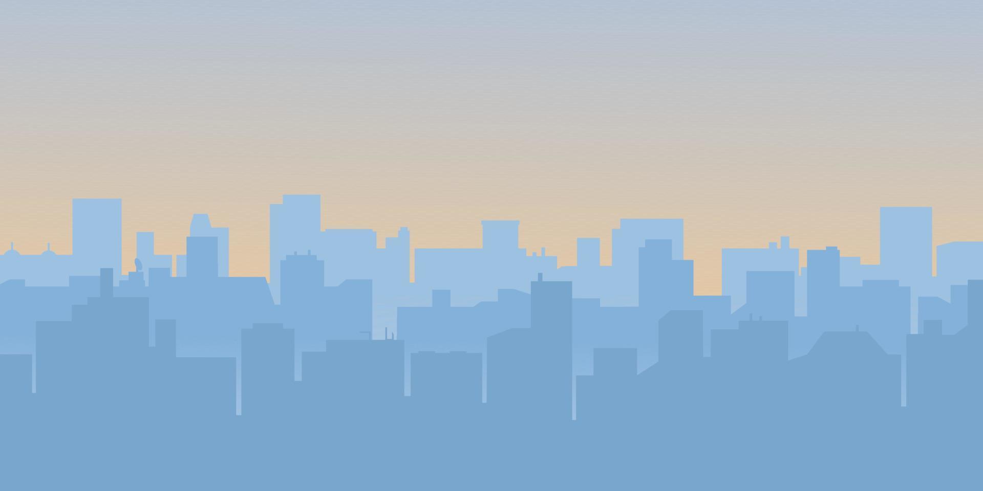 City silhouette background. Abstract skyline of city buildings with blue sky. Vector illustration