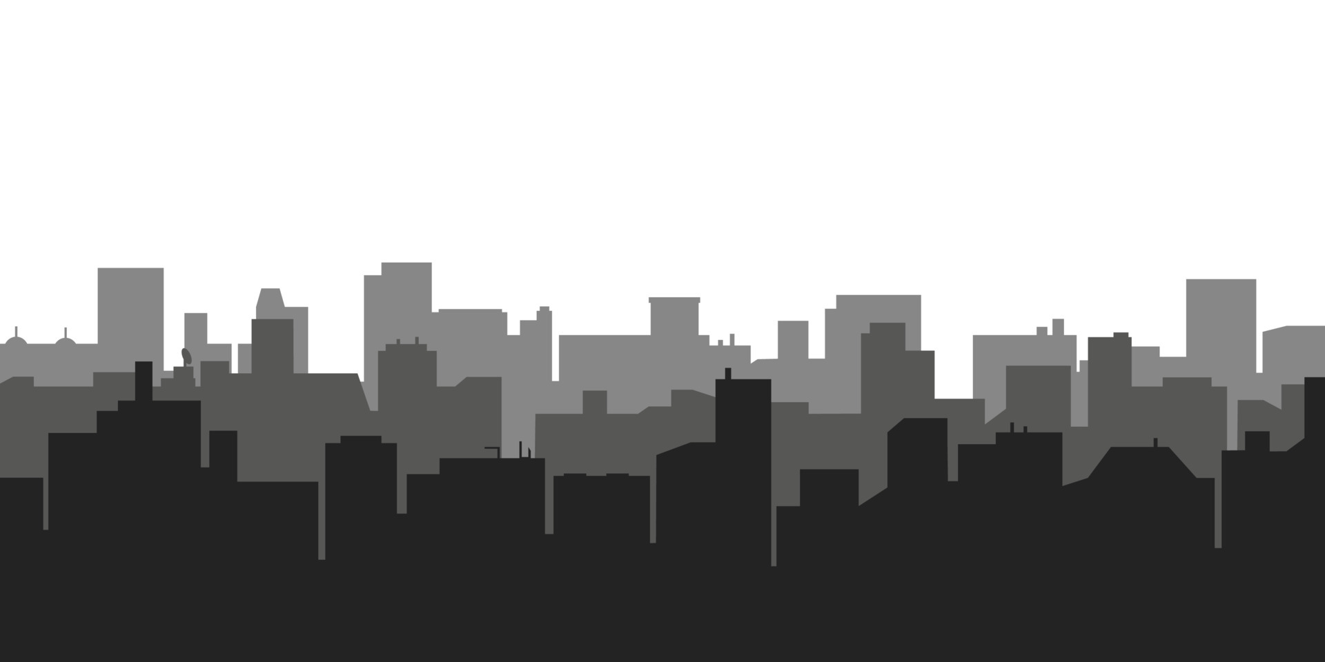 Black and white city silhouette background. Abstract skyline of city  buildings with blue sky. Vector illustration 6917732 Vector Art at Vecteezy