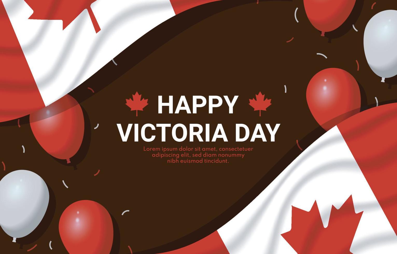 Victoria Day Celebration Background vector