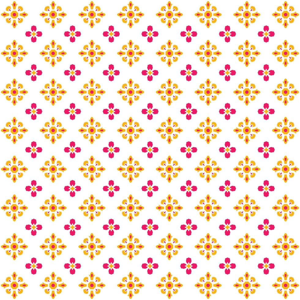 Seamless flower pattern decorative vector art