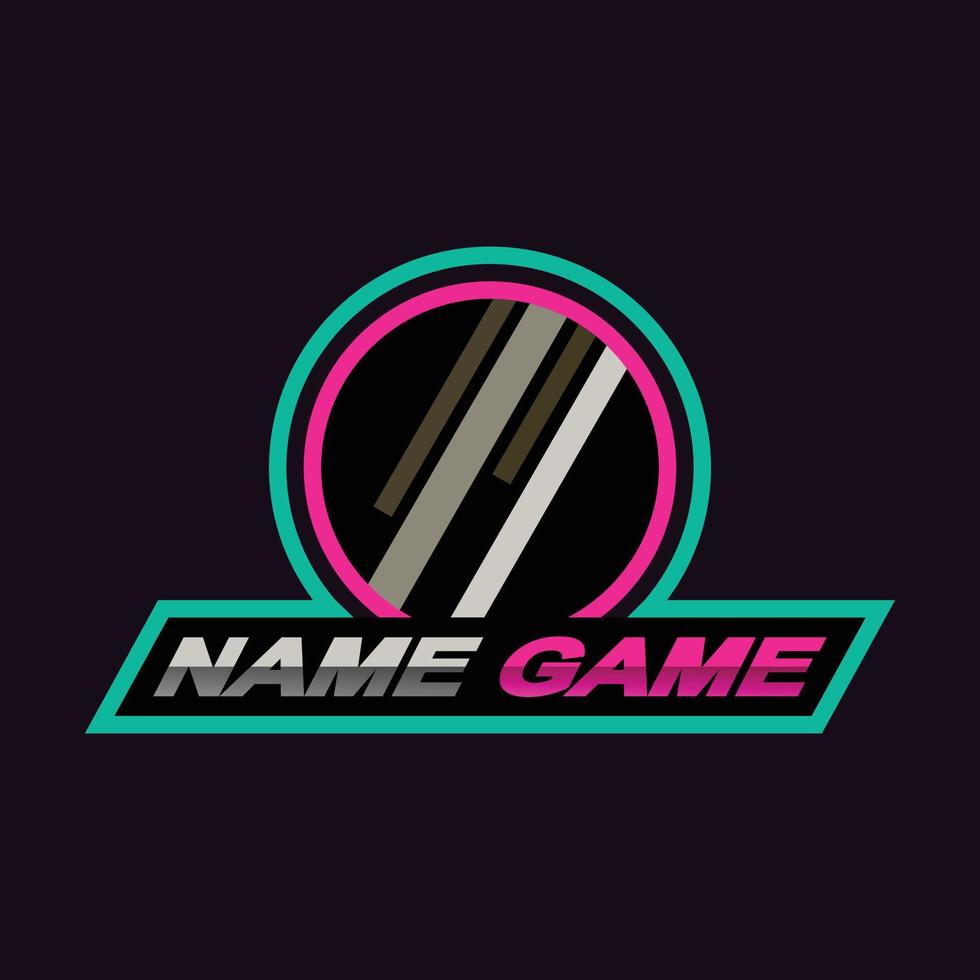 Gaming template names etc. vector