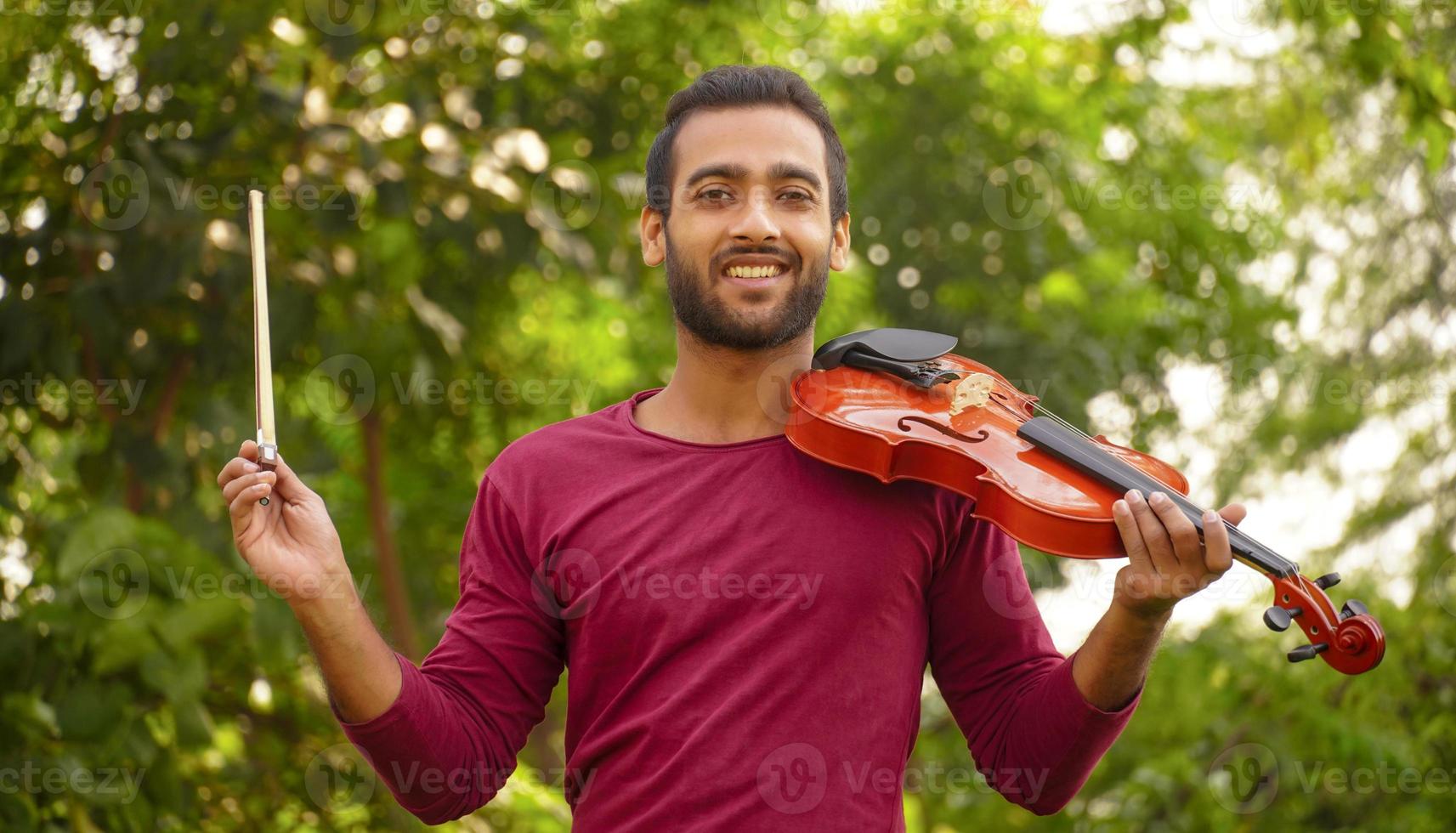 violin player images Music and musical tone concept. images of man musician photo