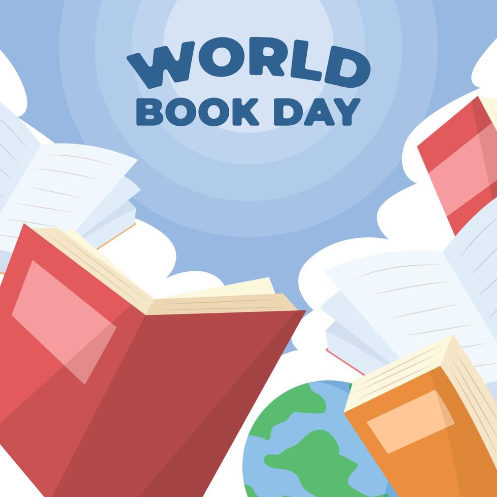 World Book Day Background 6917907 Vector Art at Vecteezy