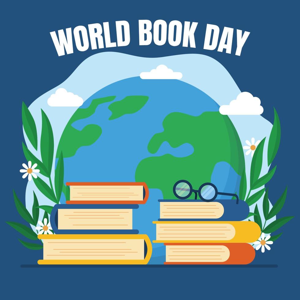 World Book Day Background vector