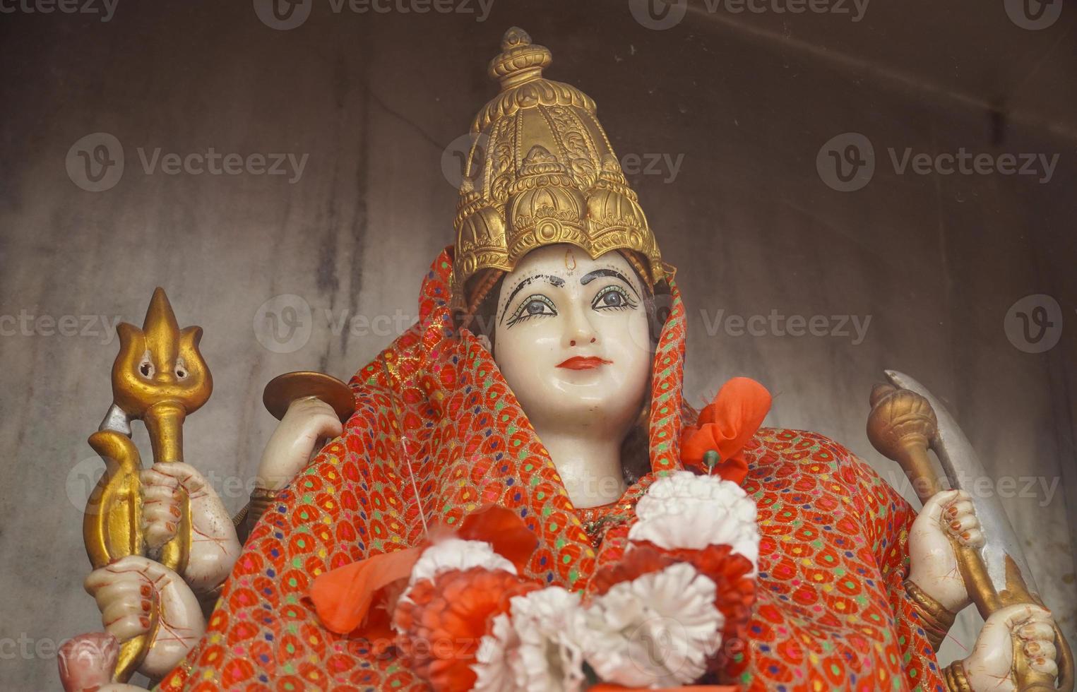 navratri mata Durga devi statue in mandir photo