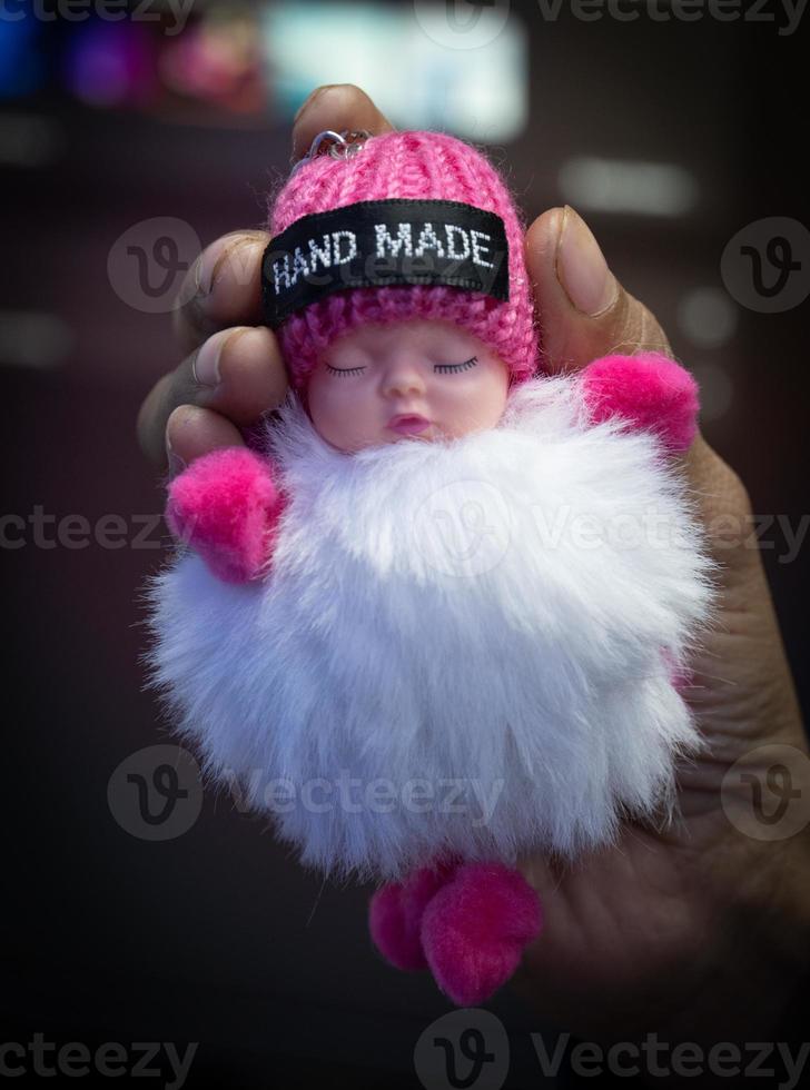 Save the girl concept baby girl in hand Beautiful girl image in hand photo