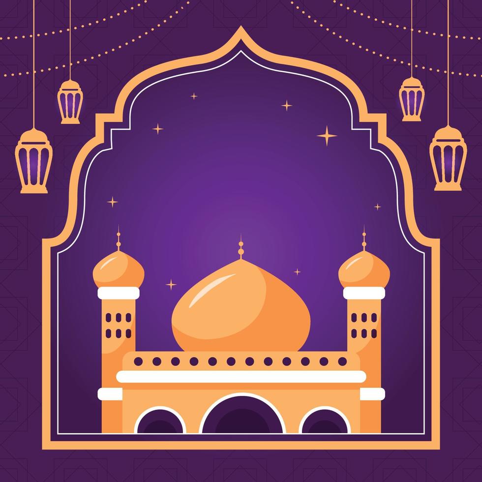 Eid Mubarak Concept Background vector