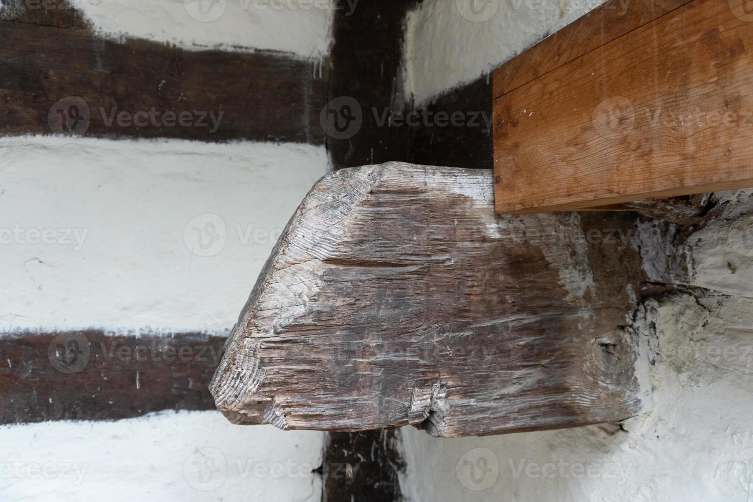support in wall using wood photo