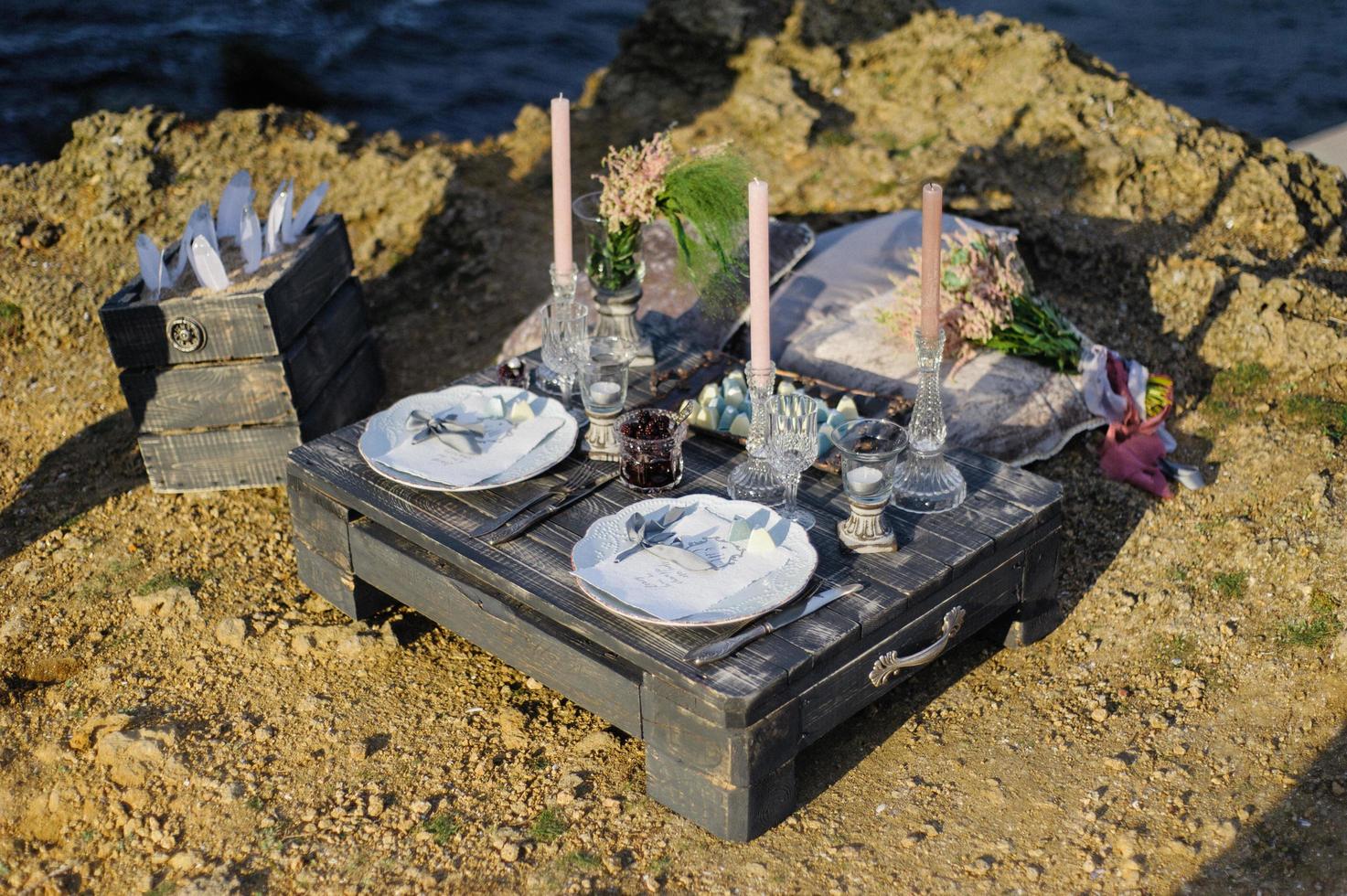 wedding by the sea decor photo
