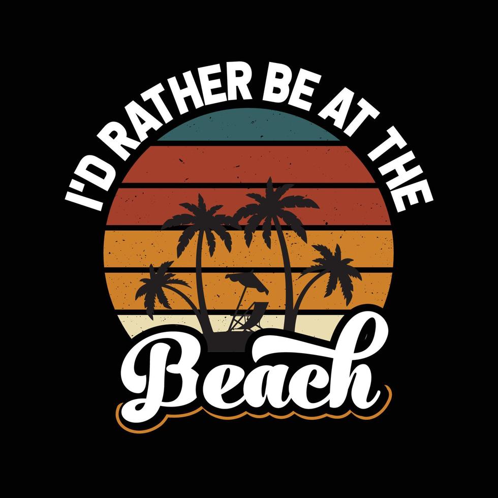 Summer Typography T Shirt Design vector