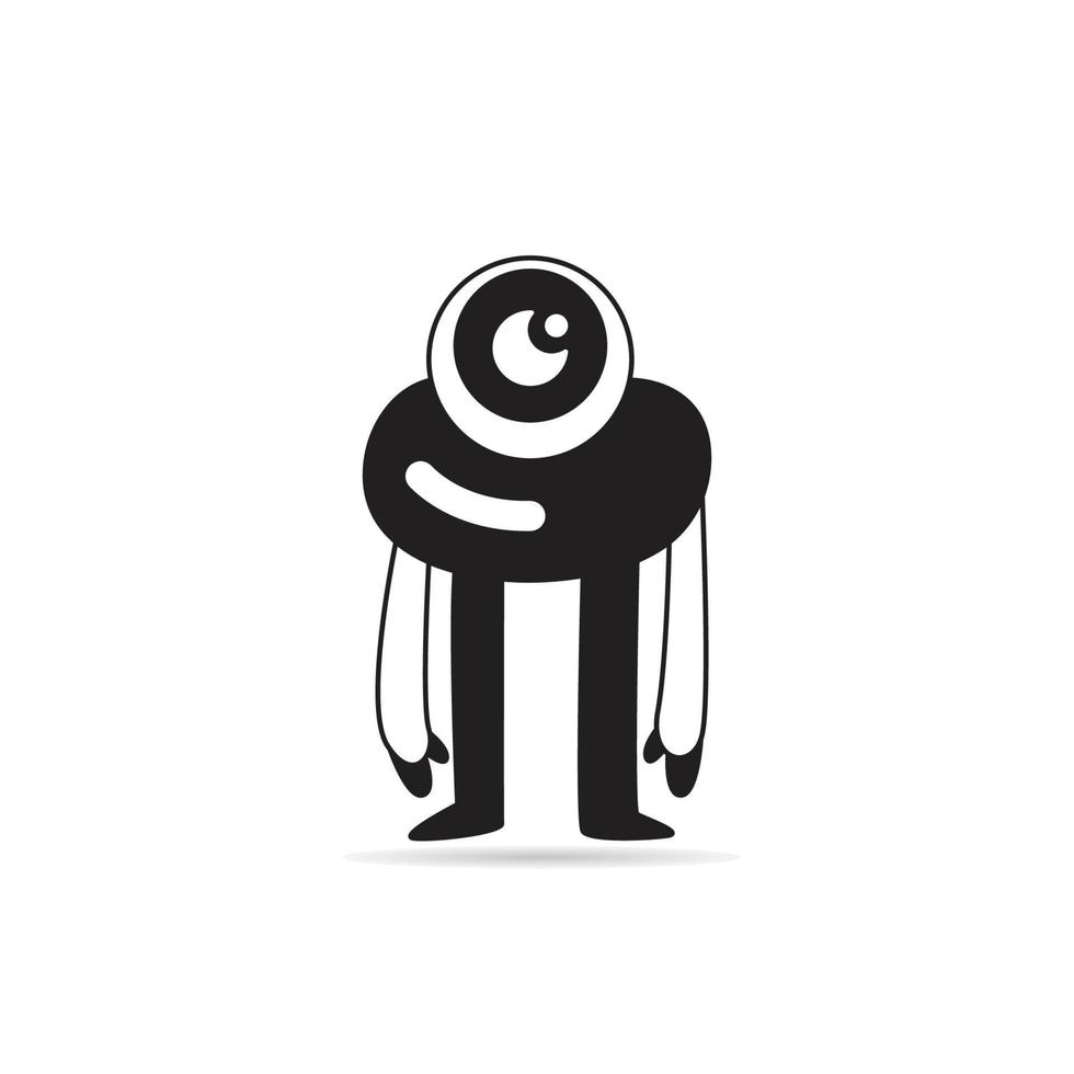 cute monster character vector