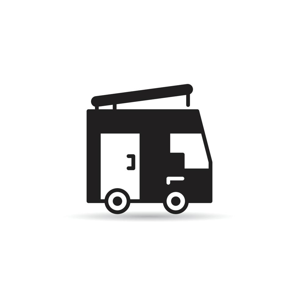 camper van icon vector