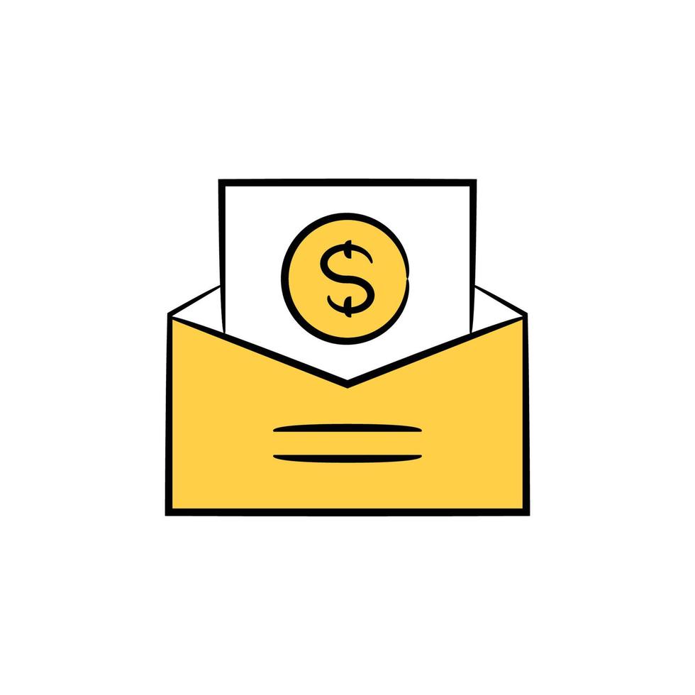 dollar money salary icon vector